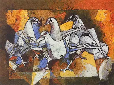 Jamil Naqsh (Artist), Untitled, Painting