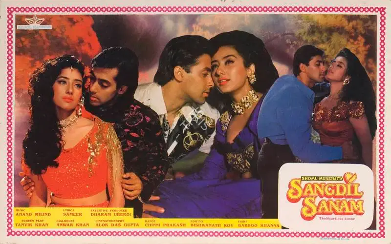 Shomu Mukerji (Producer), Sangdil Sanam, 1994, Lobby Card