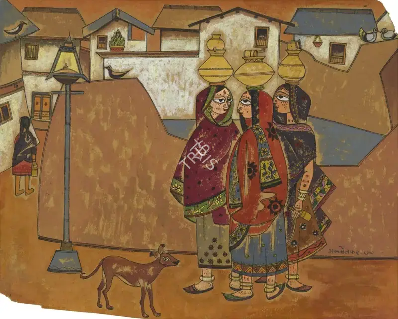A.A.&nbsp;Almelkar (Artist), Untitled, 1977, Painting