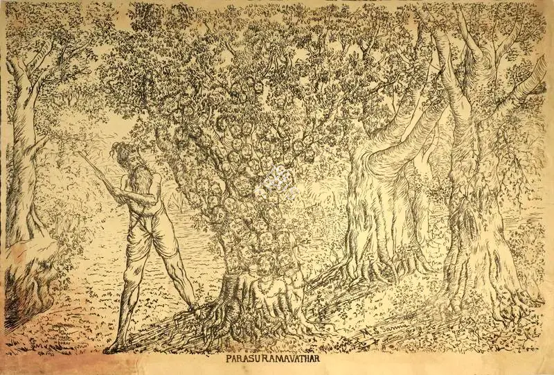 M.S. Sarma (Artist), Parasuramavathar, Political Propaganda