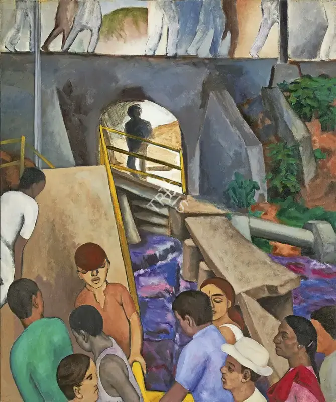 Patwardhan, Sudhir (Artist). Bridge, 1993 | Painting, Pu.Onl/12.03.26, 2026 · Pundole