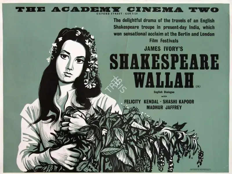 Peter Strausfeld (Poster Designer), Shakespeare-Wallah, 1965, Poster