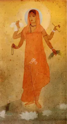 Abanindranath Tagore (Artist), Bharatmata, 1904, Painting