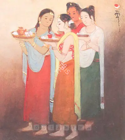 Somalal Shah (Artist), Pujaran, Painting