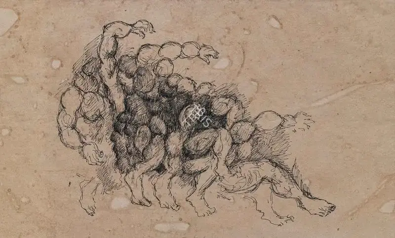 Nikhil Biswas (Artist), Combat Series, 1965, Painting