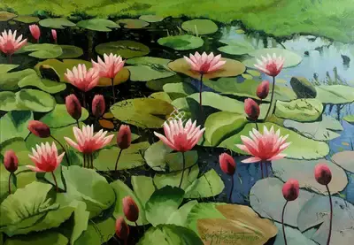 Sanjay Bhattacharya (Artist), Untitled (Landscape), 2017, Painting