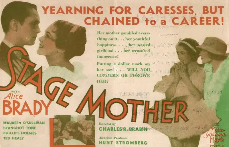 Charles Brabin (Director), Stage Mother, 1933, Handbill
