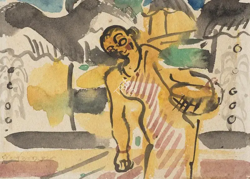 Baij, Ramkinkar (Artist). Untitled, 1977 | Painting, Sa.Onl/19.05.22, 2022 · Saffronart