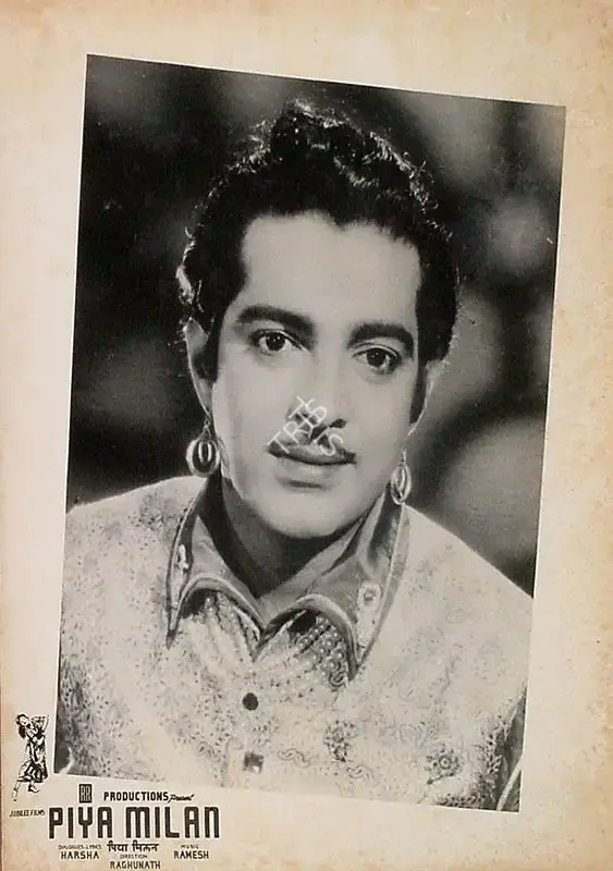 Raghunath (Director), Piya Milan, 1958, Lobby Card