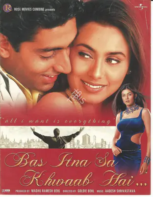 Madhu Ramesh Behl (Producer), Bas Itna Sa Khwaab Hai, 2001, Song-Synopsis Booklet