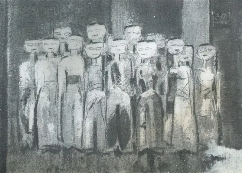 K.S. Kulkarni (Artist), Drama Party, Painting