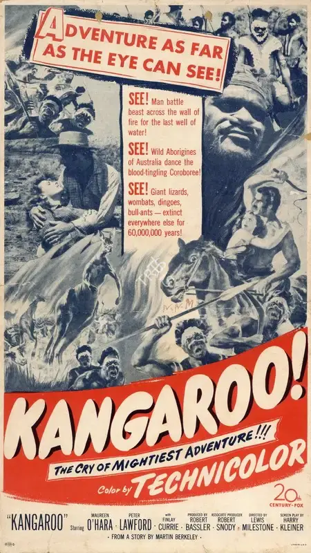 Lewis Milestone (Director), Kangaroo, 1952, Handbill