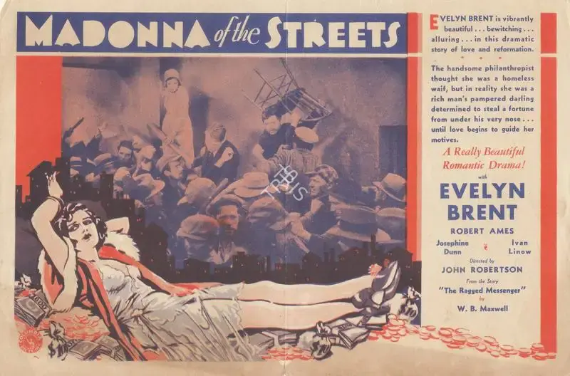 John S. Robertson (Director), Madonna of the Streets, 1930, Handbill