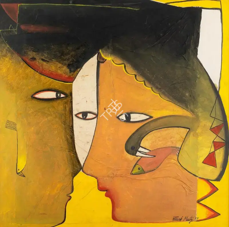 Paresh Maity (Artist), The Third Eye, 1997, Painting