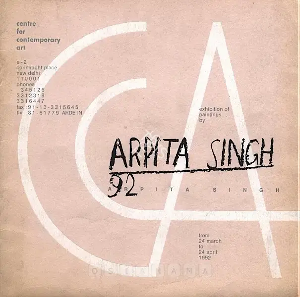 Arpita Singh (Artist), Exhibition of Paintings of Arpita Singh, 1992, Solo Exhibition Catalogue