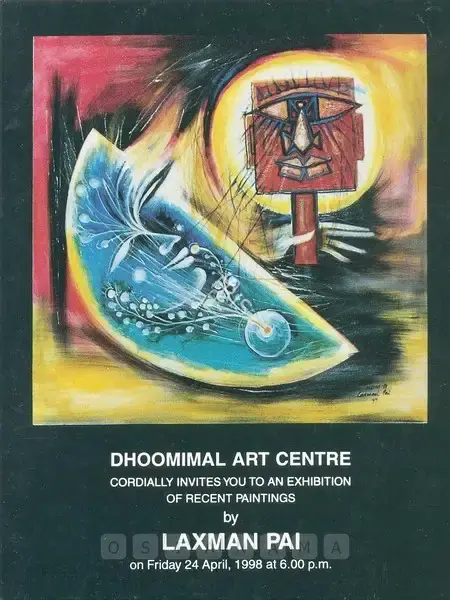Laxman Pai (Artist), Laxman Pai, 1998, Solo Exhibition Invitation