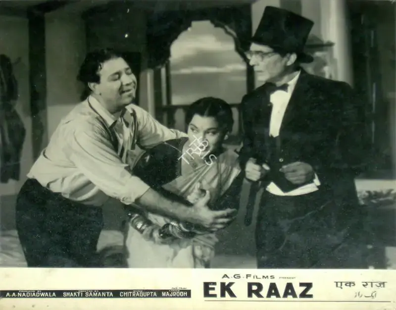 A.A. Nadiadwala (Producer), Ek Raaz, 1963, Lobby Card