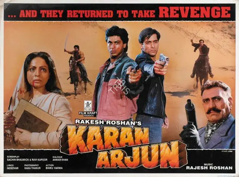 Rakesh Roshan (Producer), Karan Arjun, 1995, Lobby Card