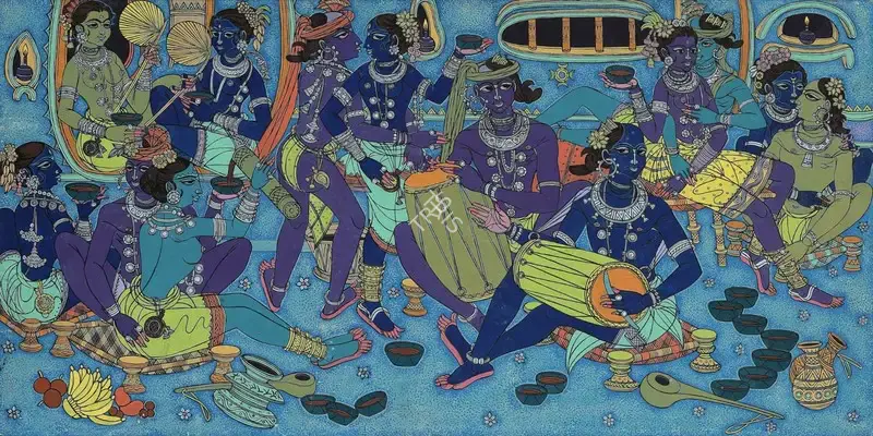 A.A. Almelkar (Artist), Ghotul, Painting