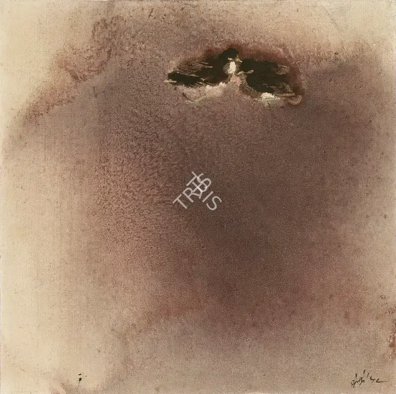 N.S. Bendre (Artist), Yound Birds, 1958, Painting