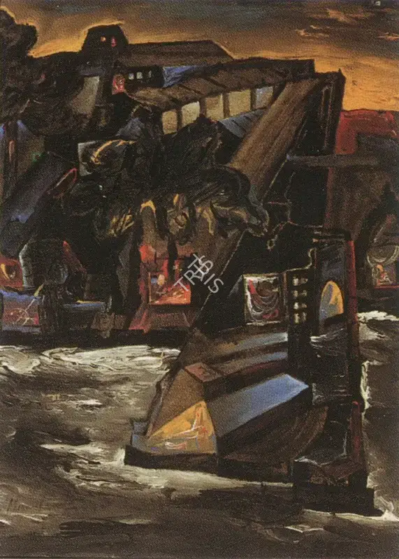 Manu Parekh (Artist), Landscape, 1989, Painting