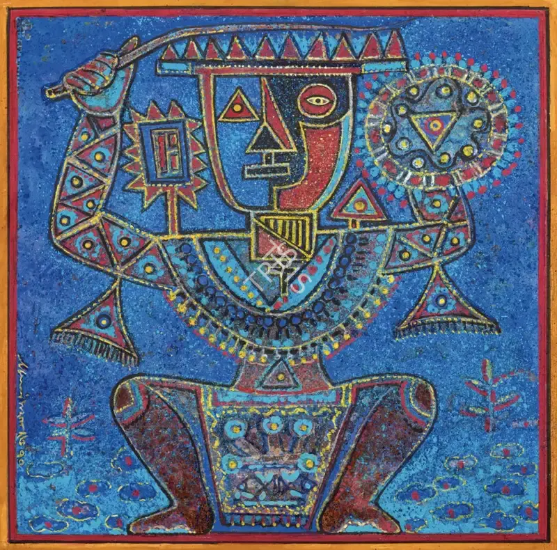Manoj Dutta (Artist), Soldier, 1970, Painting