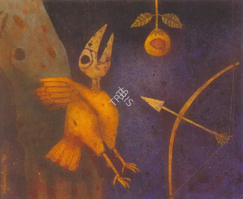 Ganesh Pyne (Artist), Untitled, 1978, Painting