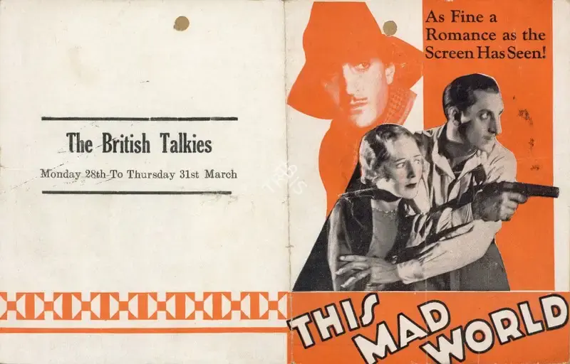 William C. deMille (Director), This Mad World, 1930, Handbill