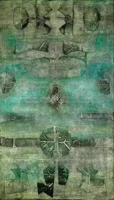 Gaitonde, V.S. (Artist). Untitled, 1974 | Painting, Sa.Mum/17.09.20, 2020 · Saffronart