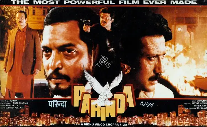 Binod Pradhan (Cinematographer), Parinda, 1989, Lobby Card