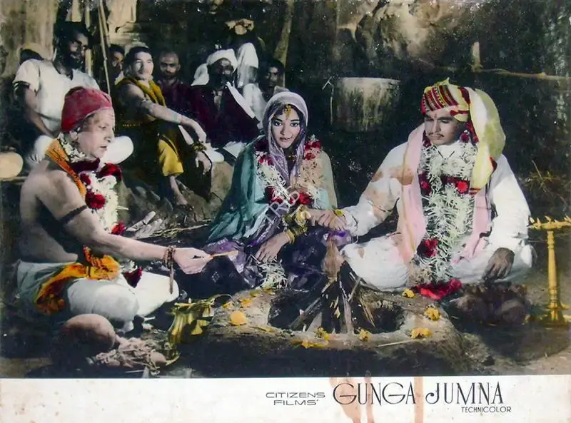 V. Babasaheb (Cinematographer), Gunga Jamuna, 1961, Lobby Card