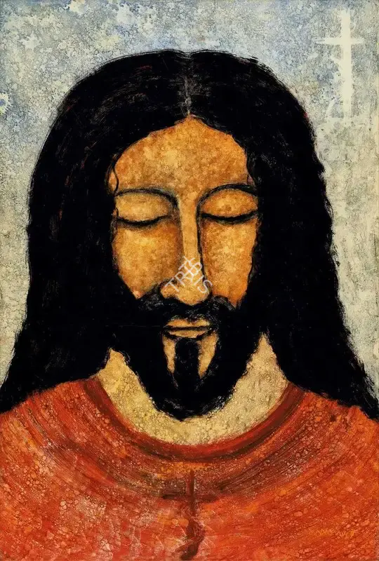 Suman Roy (Artist), Jesus, 2007, Painting