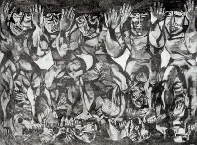 D. Doraiswamy (Artist), Withour a Home in Winter, Graphic Art