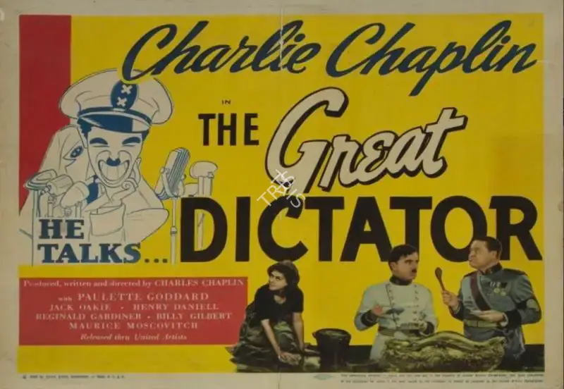 Charlie Chaplin (Producer), The Great Dictator, 1940, Lobby card