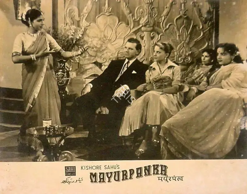 Kishore Sahu (Producer), Mayur Pankh, 1954, Lobby Card