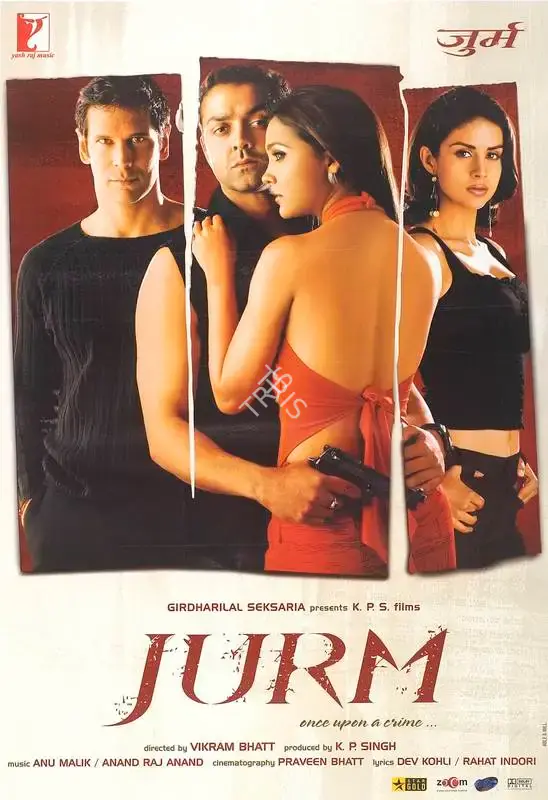 K.P. Singh (Producer), Jurm, 2005, Full Sheet Poster