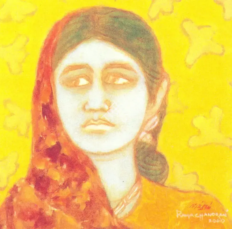 A. Ramachandran (Artist), Study from Rajasthan, 2000, Painting
