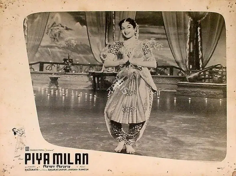 Raghunath (Director), Piya Milan, 1958, Lobby Card