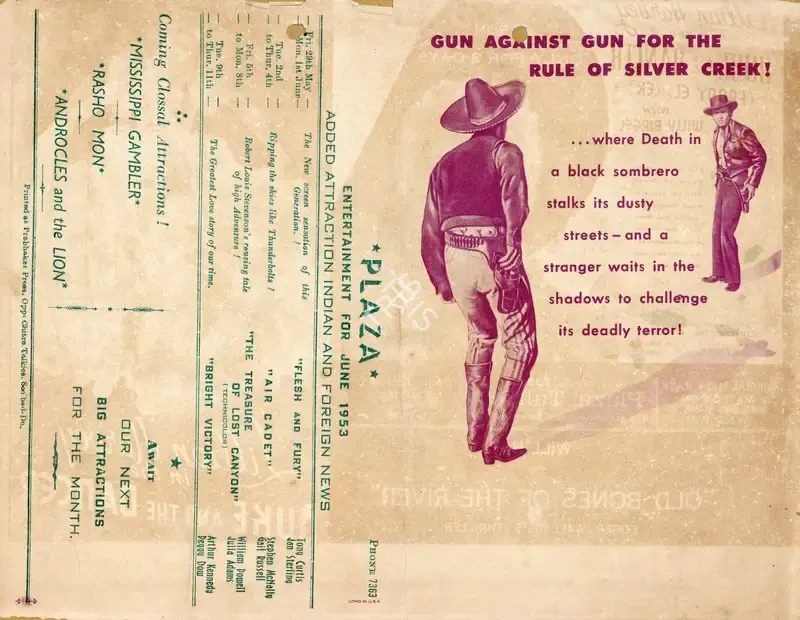 Don Siegal (Director), The Duel at Silver Creek, 1952, Handbill