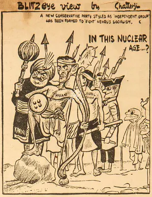 Basu Chatterjee (Cartoonist), In This Nuclear Age…?, 1959, Cartoons