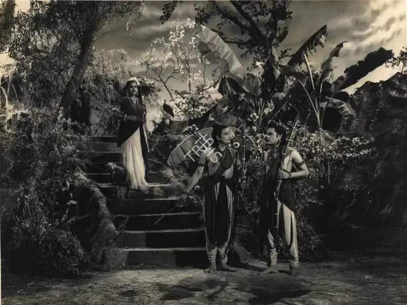 Aga Hasham (Cinematographer), Sampoorna Ramayana, 1961, Photographic Still