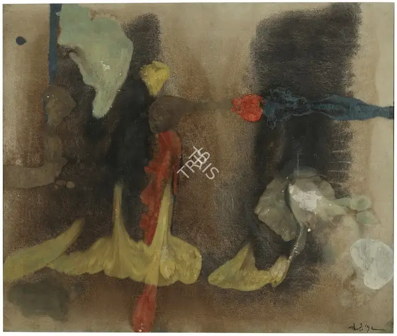 N.S. Bendre (Artist), Stage, 1958, Painting