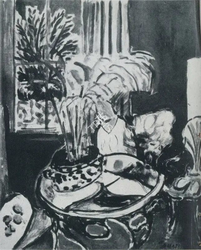 Unknown (Photographer), Interior Rouge, Nature Morte Sur Table Bleve, 1947, Contemporary Photograph