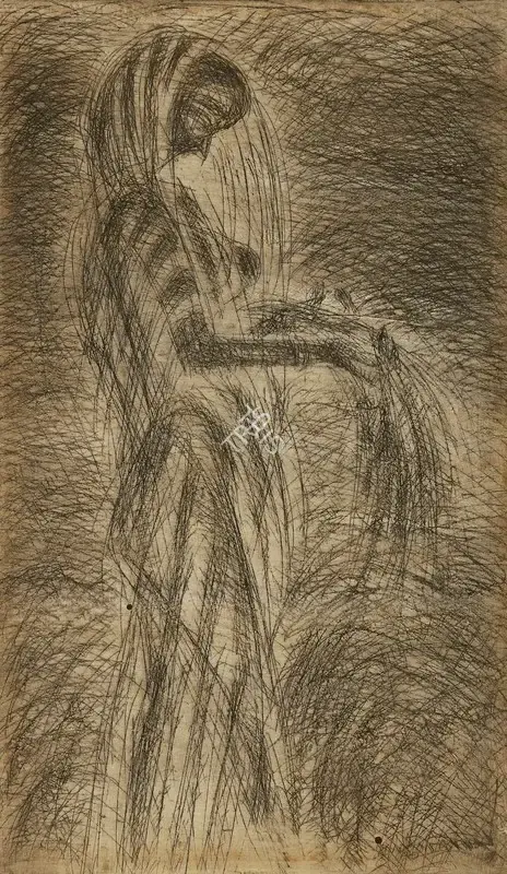 Baij, Ramkinkar (Artist). Haimantika, 1951 | Painting, So.NeY/18.03.19, 2019 · Sotheby's