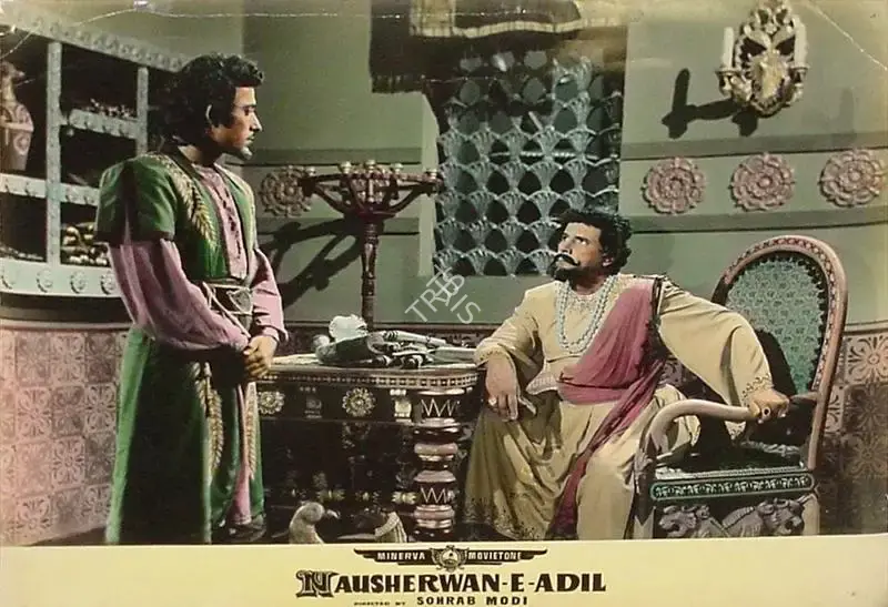 Sohrab Modi (Director), Nausherwan E Adil, 1957, Lobby Card