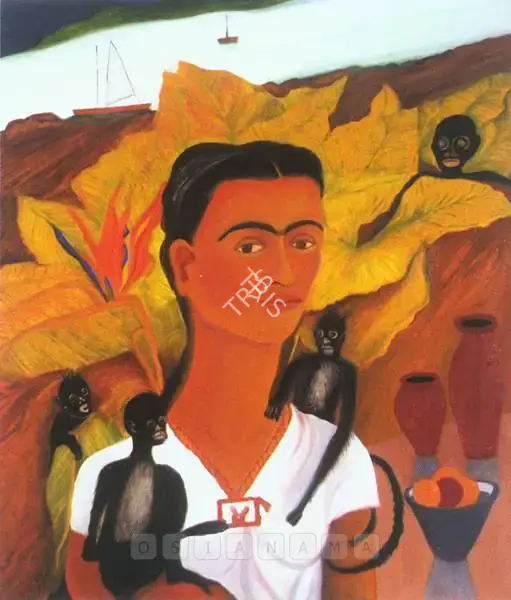 Lalitha Lajmi (Artist), Homage To Freeda Kahlo, 2004, Painting
