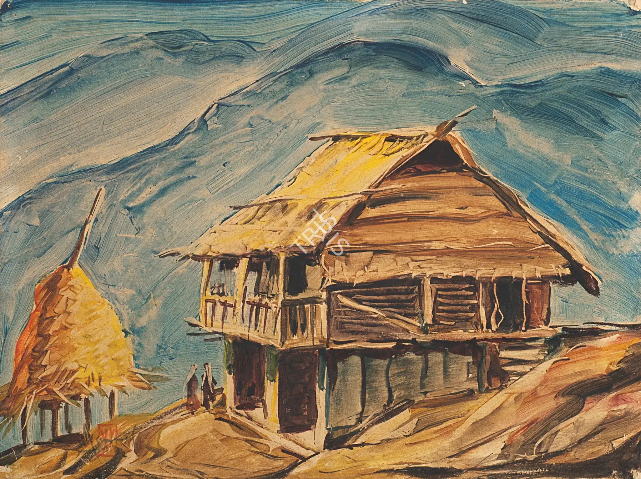 Kanwal Krishna (Artist), Tibetan / Himalayan Series, 1945, Painting