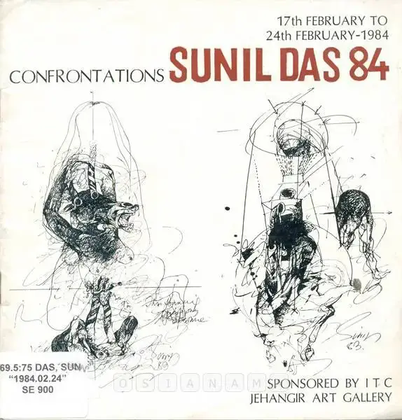 Sunil Das (Artist), Confrontations Sunil Das 84, 1984, Solo Exhibition Catalogue