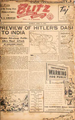 R.K. Karanjia (Editor), Blitz, 1942, Magazine