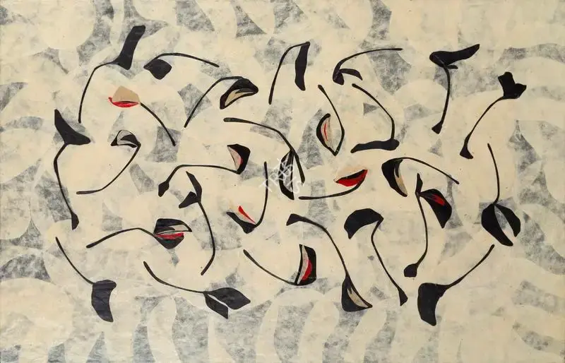 Manisha Parekh (Artist), Dispersed Fall, 2005, Painting
